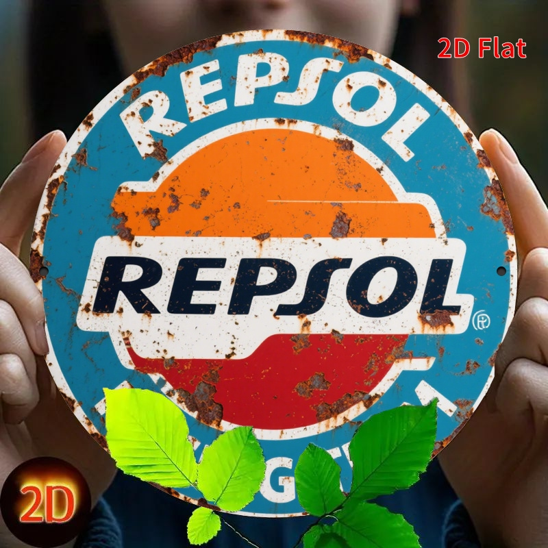 Home Gym In Garage - 2d plano, 1pc vintage repsol logotipo