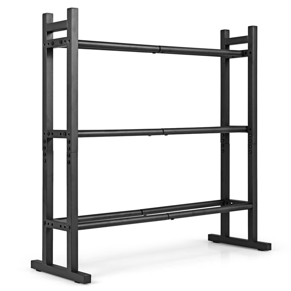 Home Gym In Garage - Suporte para Halteres de 3 Níveis