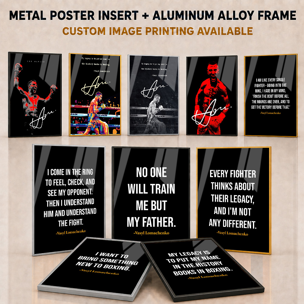 Home Gym Custom - Pôster em Alumínio Emoldurado de Vasiliy