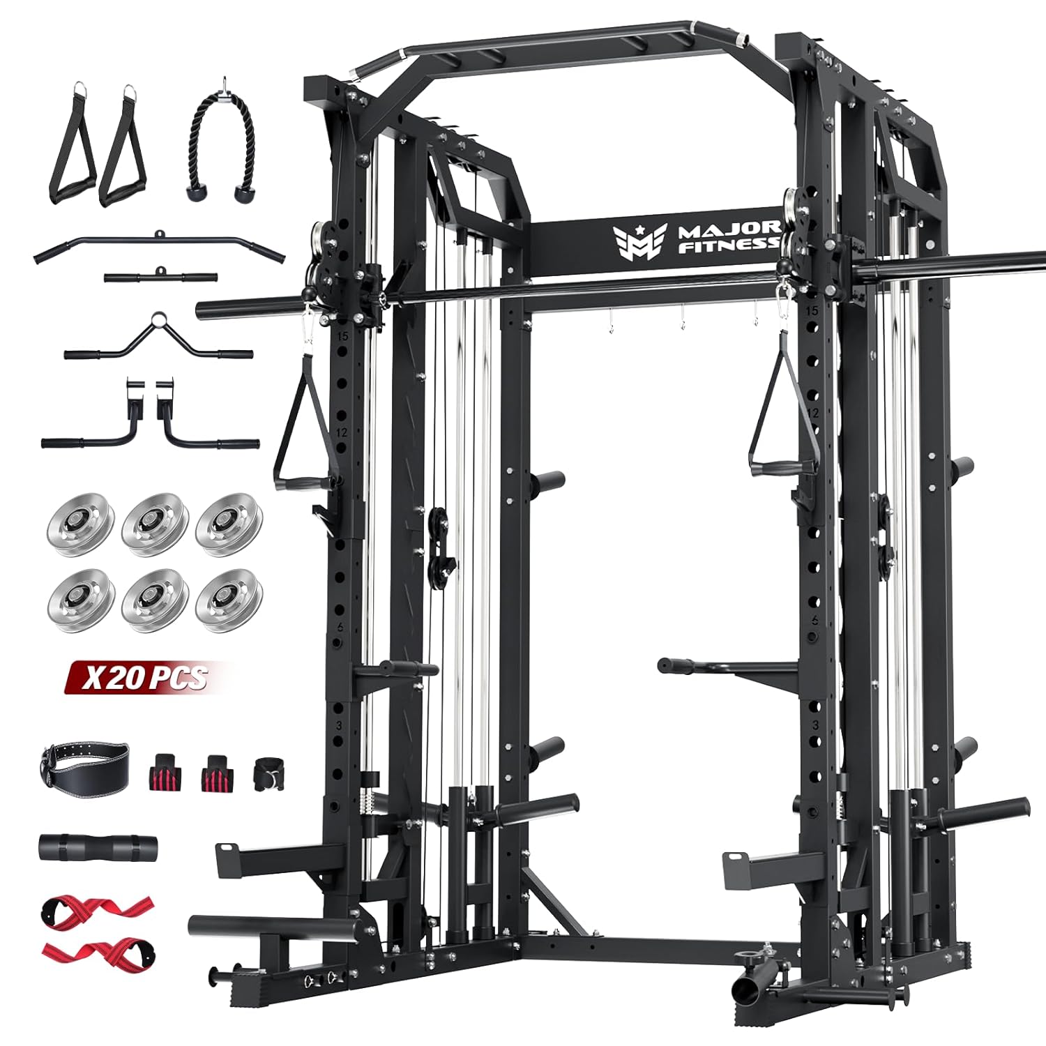 Home Gym Smith - Máquina Smith para Academia Doméstica, Rack