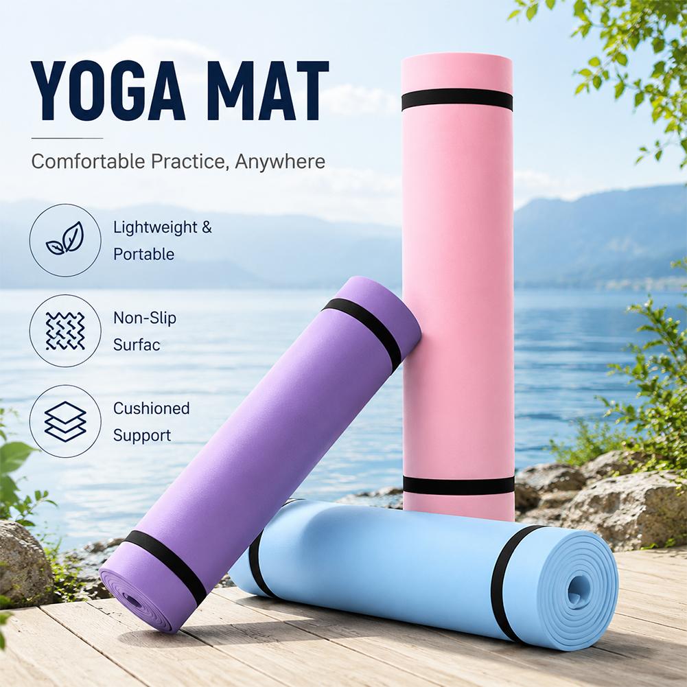 Gymnastics Mat Thick - Tapete de ioga grosso antiderrapante, tapete