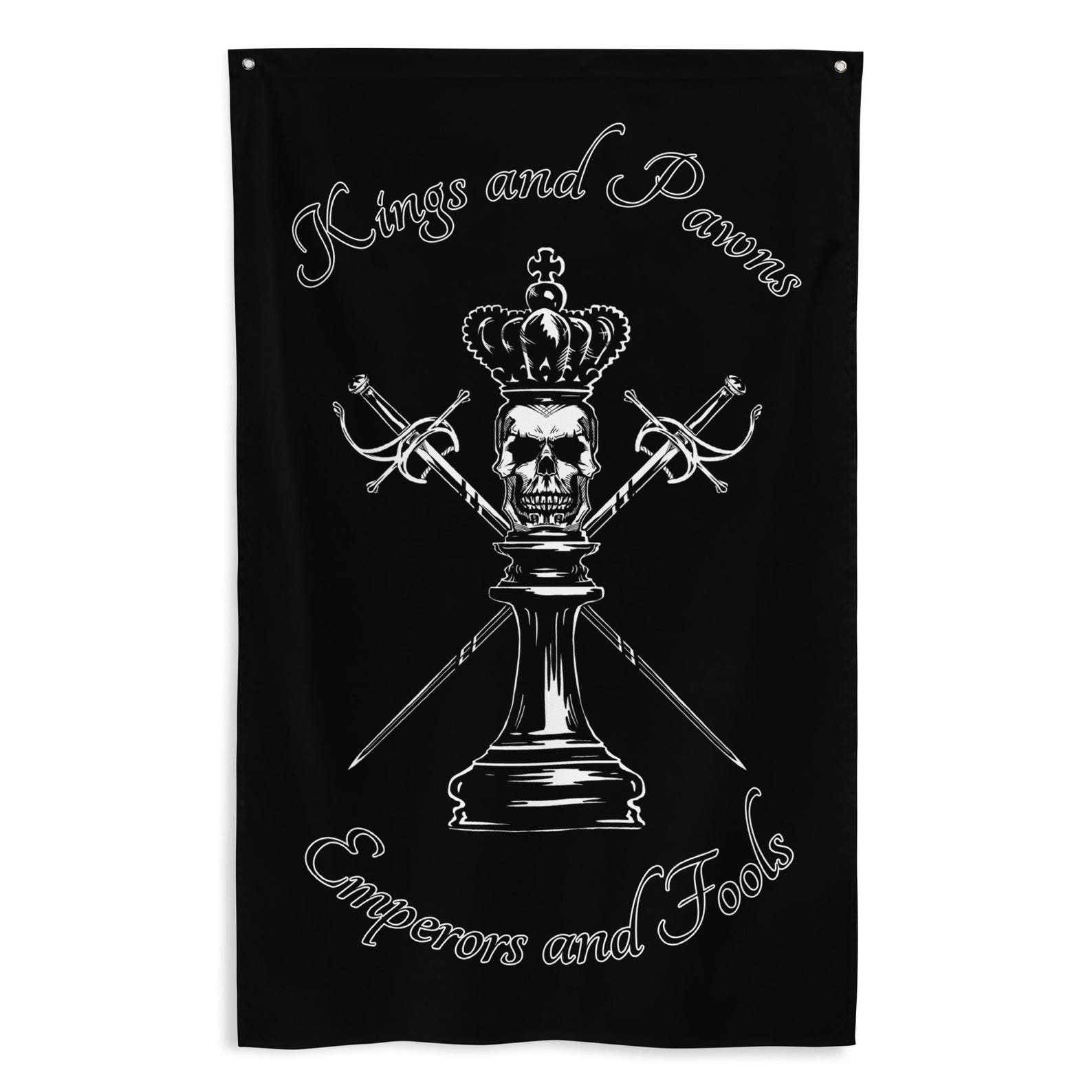 Home Gym In Garage - Bandeira de Academia Kings and Pawns,