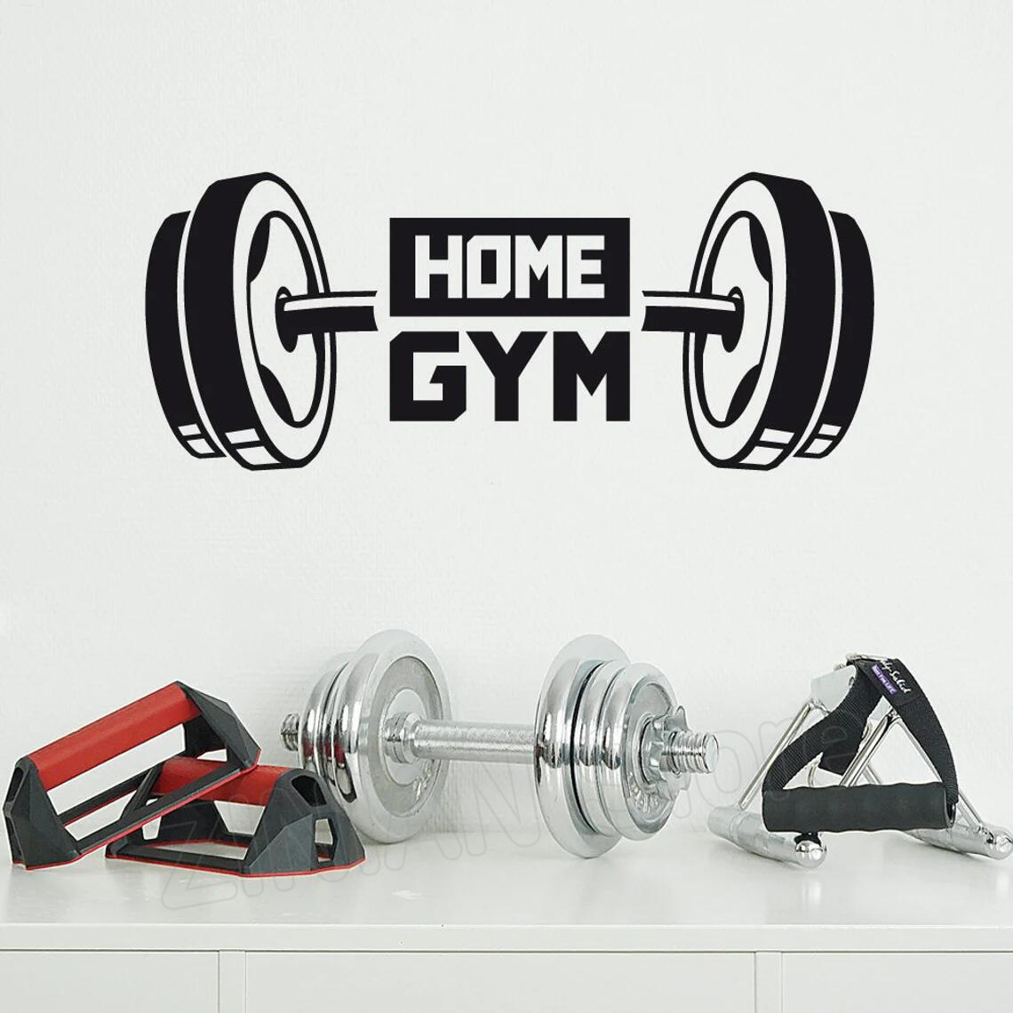 Home Gym In Garage - Fitness casa ginásio decoração adesivo de