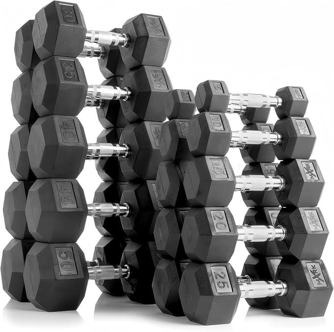 Halteres hexagonais revestidos - Home Gym Custom avaliação e preço