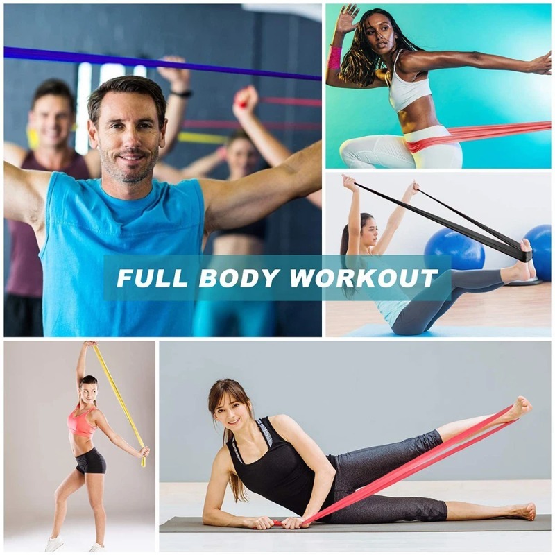 Faixas de Resistência de Látex - Leg Home Gym Workout avaliação e preço
