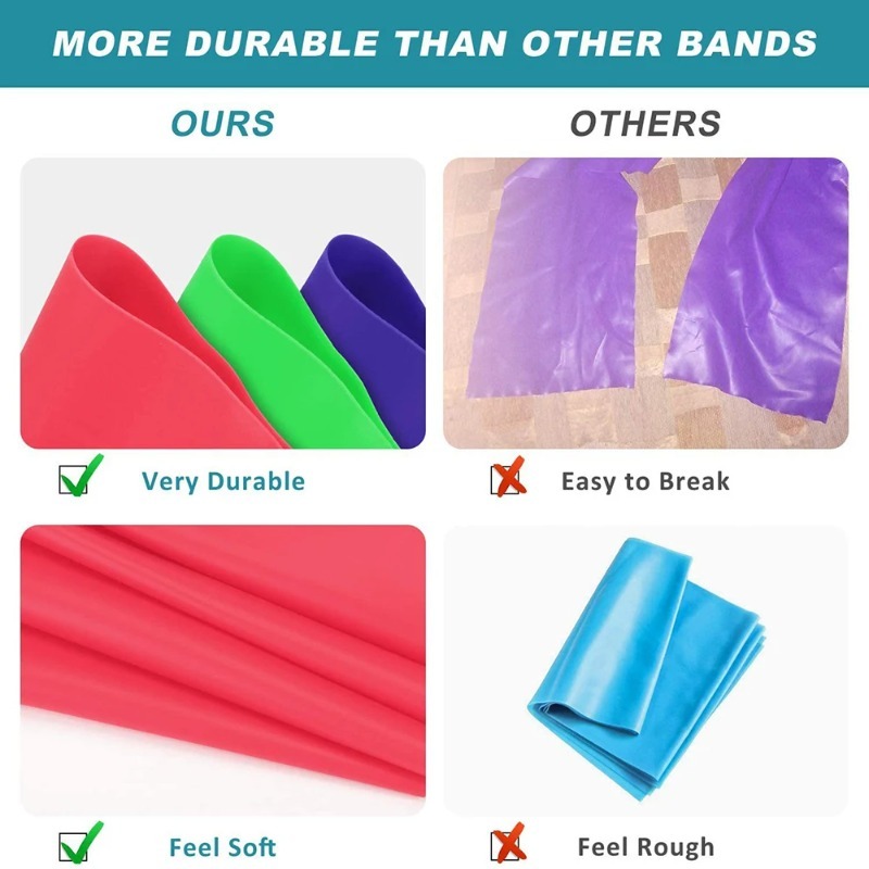 Faixas de Resistência de Látex - Leg Home Gym Workout avaliação e preço