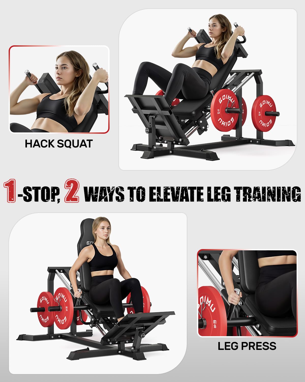 Máquina de Leg Press e Hack Sq - Home Gym Custom avaliação e preço