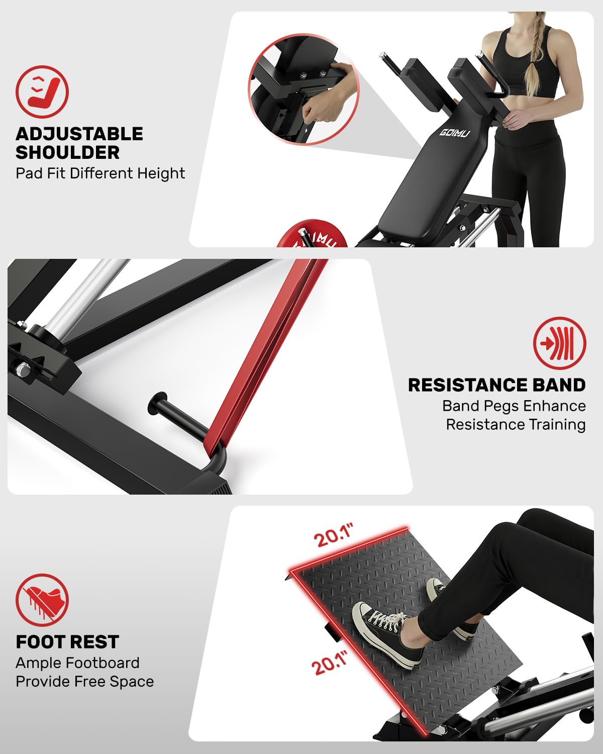 Máquina de Leg Press e Hack Sq - Home Gym Custom avaliação e preço