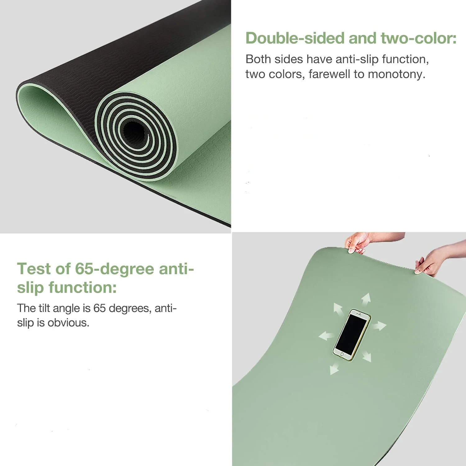 O tapete de ioga TPE é ecologi - Gymnastics Mat Thick avaliação e preço