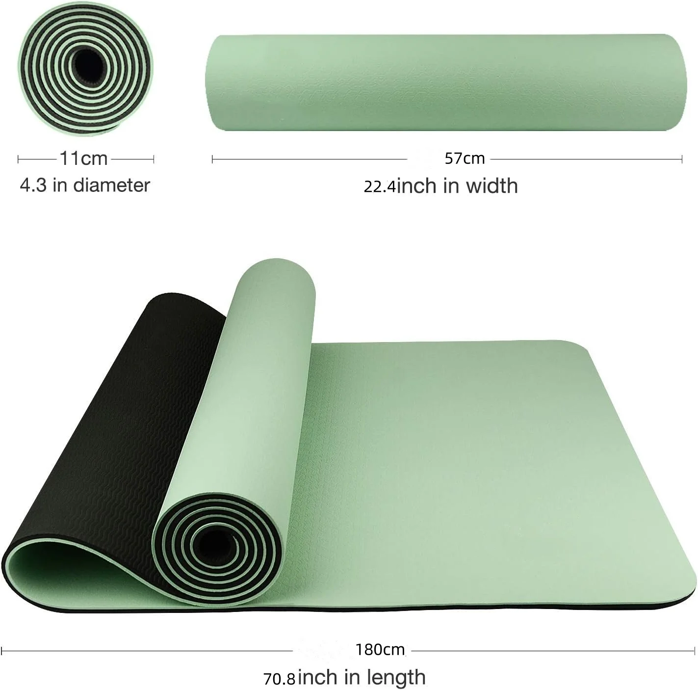 O tapete de ioga TPE é ecologi - Gymnastics Mat Thick avaliação e preço