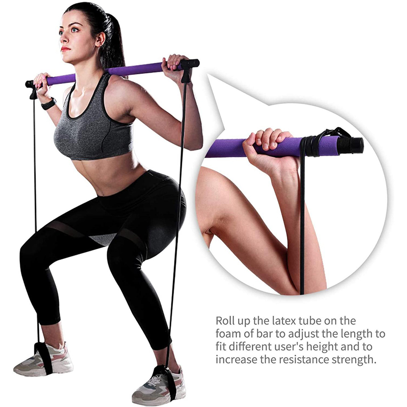 Yoga pilates bar stick, crossf - Leg Home Gym Workout avaliação e preço