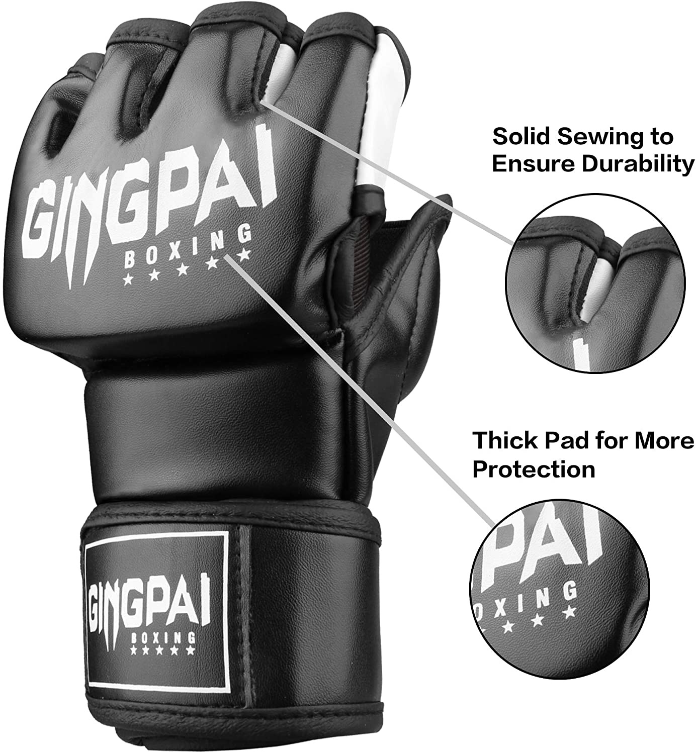 Luvas de meio dedo para homens - Boxing Bag Stand avaliação e preço
