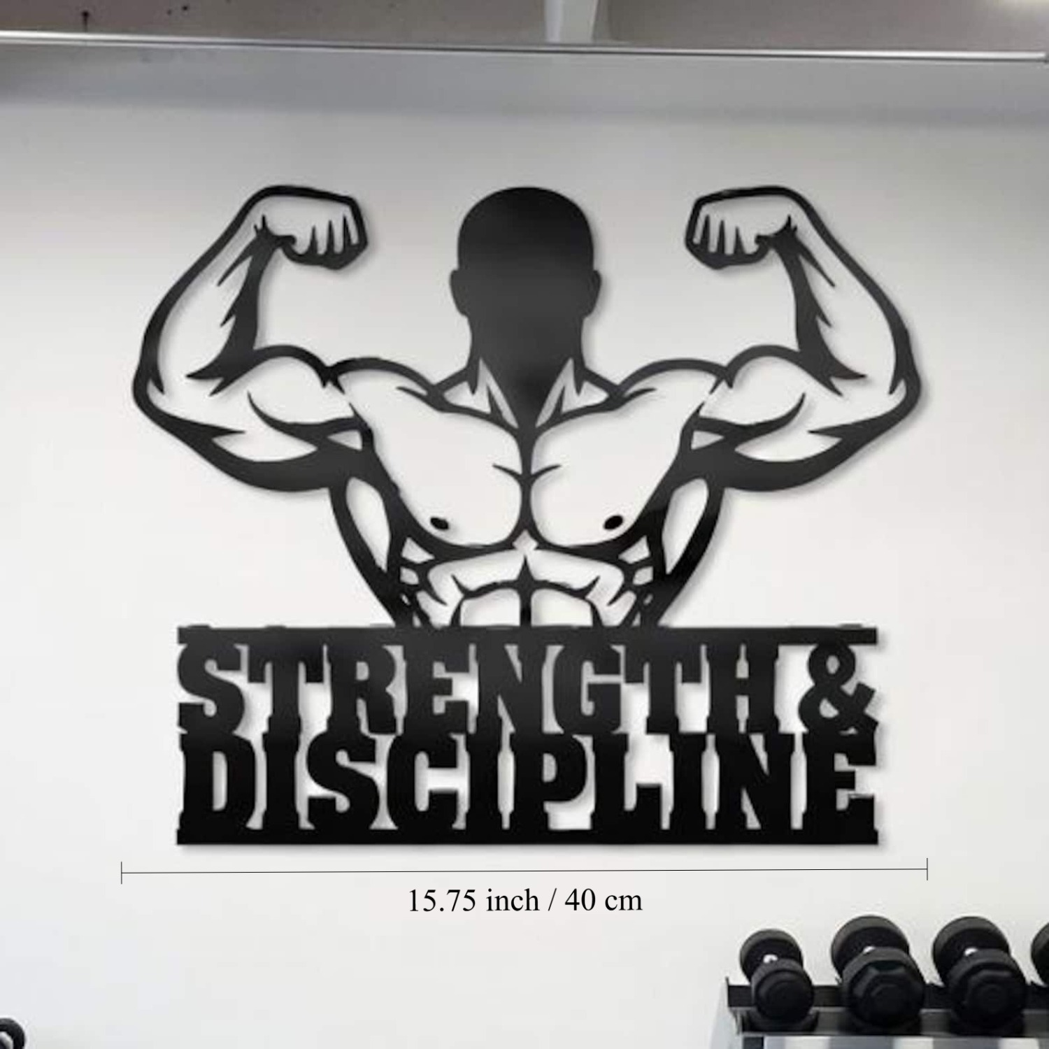CIFBUY Arte de Parede em Ferro - Home Gym In Garage avaliação e preço