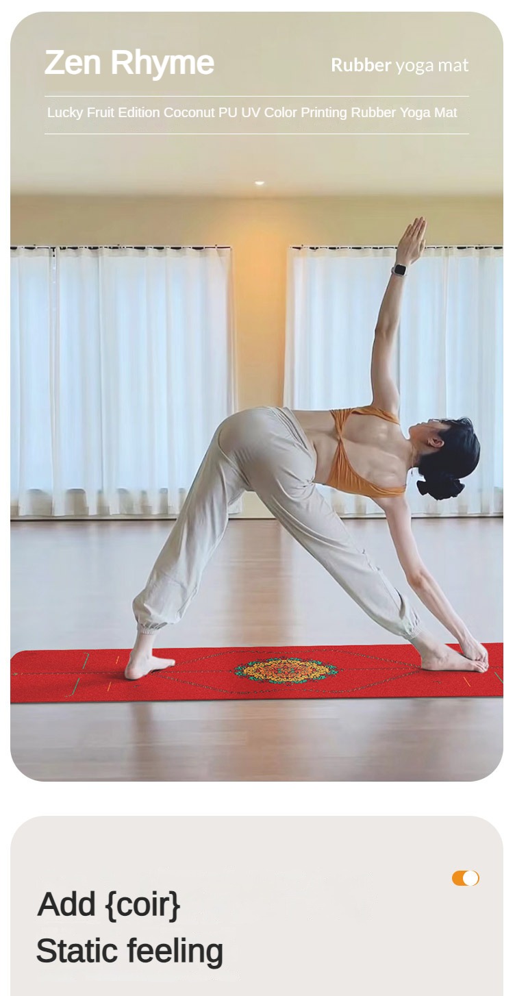 Zen Rhyme-Fosco PU Borracha Na - Gymnastics Mat Thick avaliação e preço