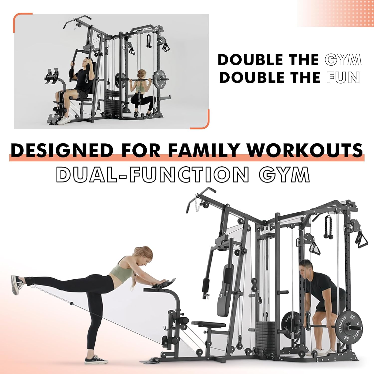 Máquina SmithΔ de Estação Dupl - Home Gym Custom avaliação e preço