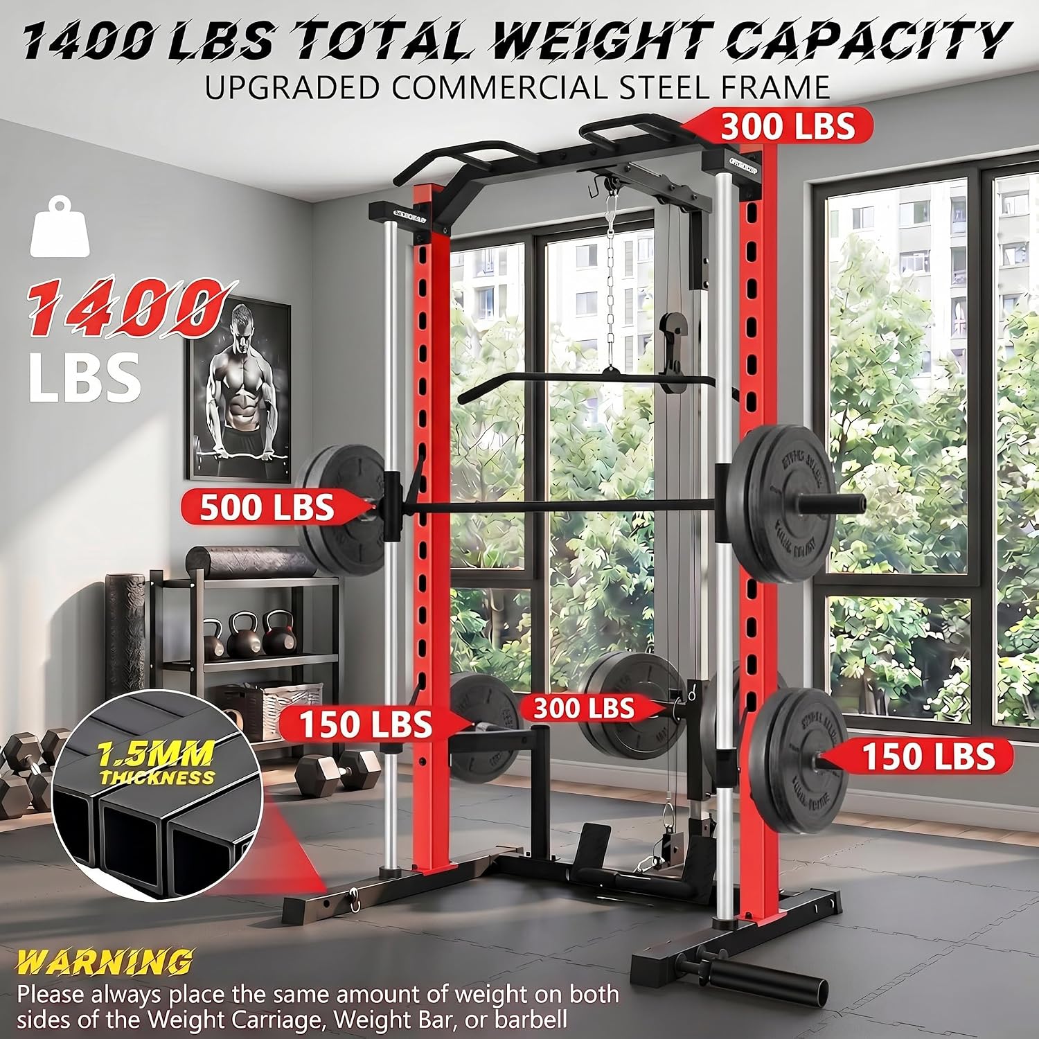 Máquina Smith Multifuncional c - Home Gym Smith avaliação e preço
