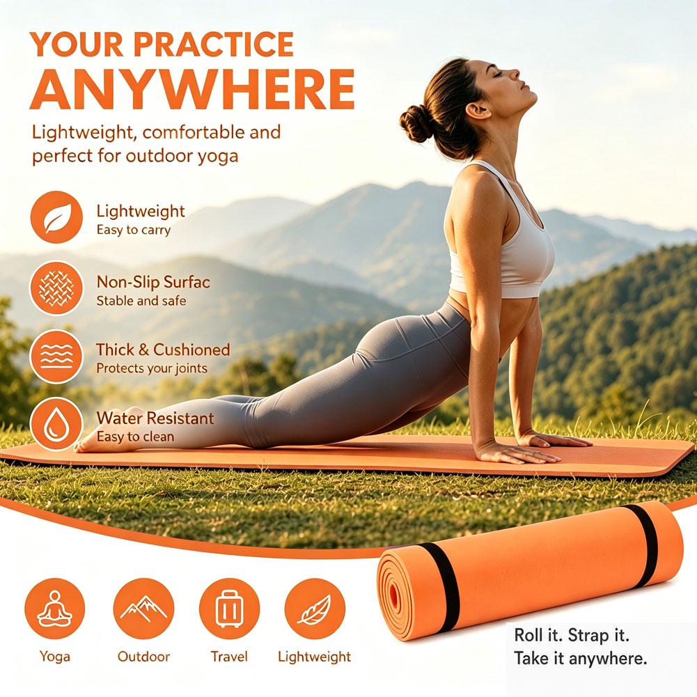 Tapete de ioga grosso antiderr - Gymnastics Mat Thick avaliação e preço