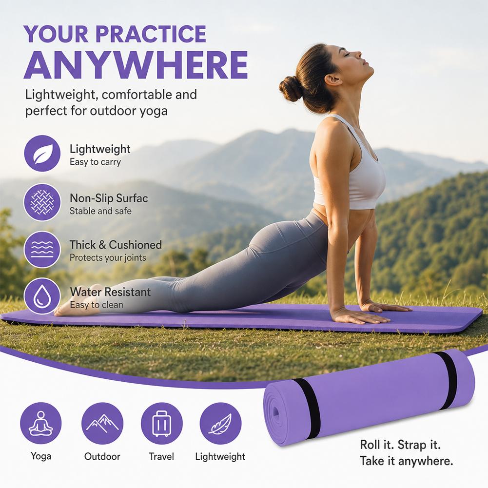 Tapete de ioga grosso antiderr - Gymnastics Mat Thick avaliação e preço