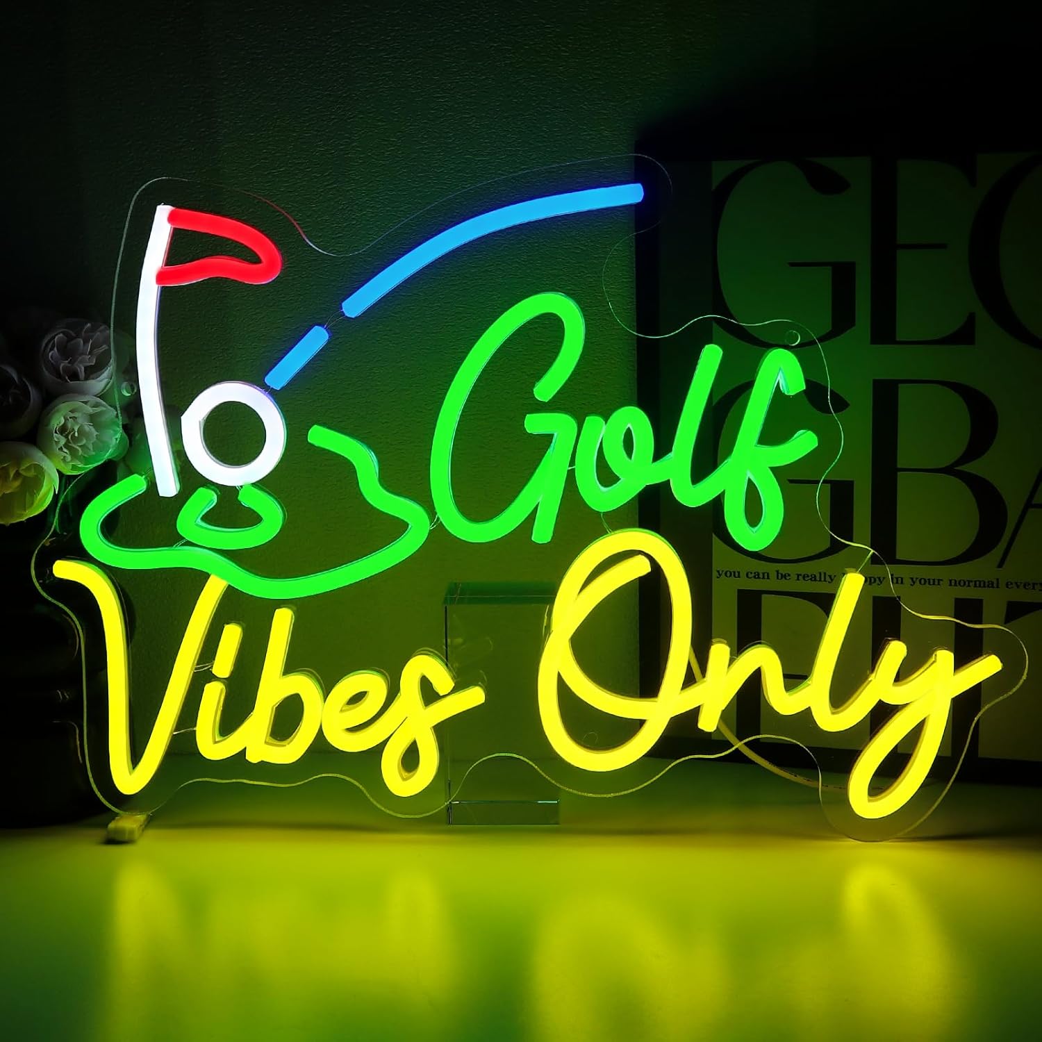 Letreiro Neon Golf Vibes Only  - Home Gym Vibes avaliação e preço