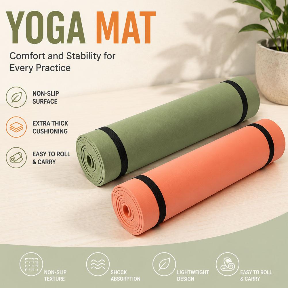 Tapete de Yoga e Pilates Antid - Gymnastics Mat Thick avaliação e preço